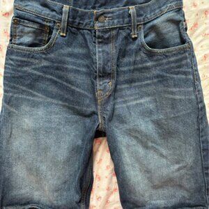 Levi's navy denim shorts